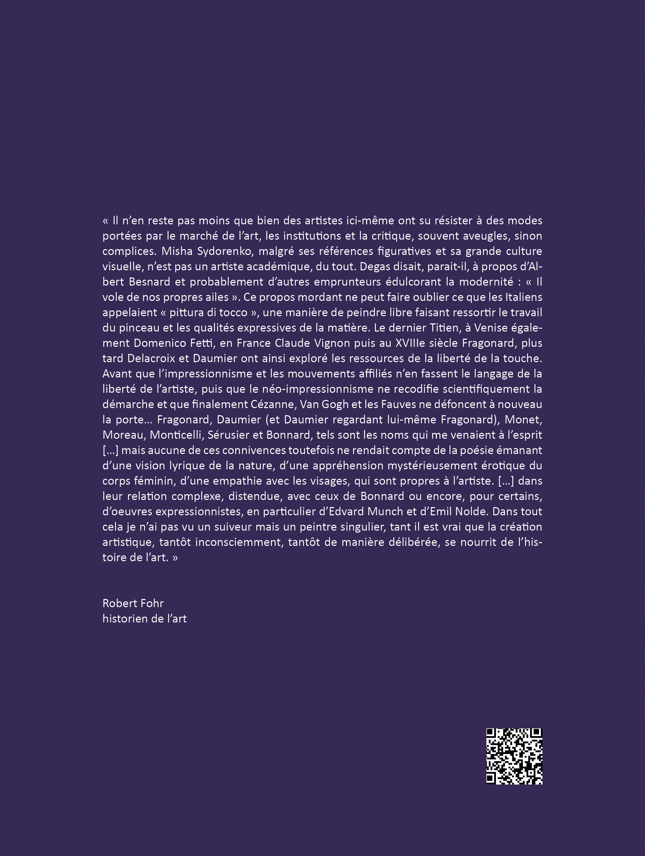 Odyssée : en quête de lumière - Dos