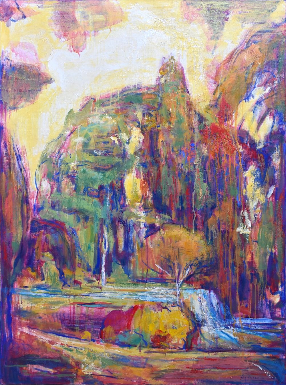 «Éden», huile sur toile, 130x89 cm, 2026