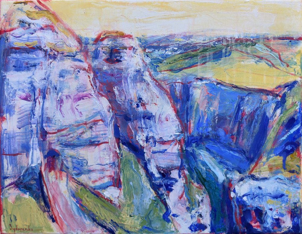 «En Normandie», huile sur toile, 46x38 cm, 2026