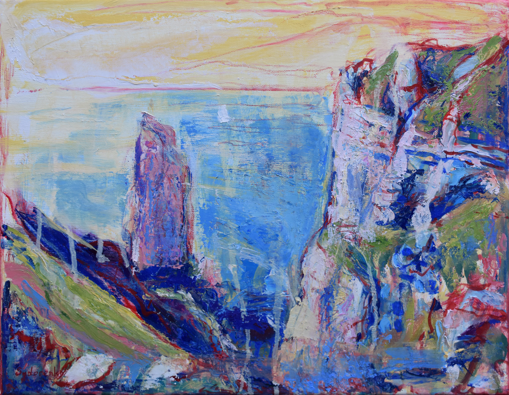 «Quiétude», huile sur toile, 46x38 cm, 2025