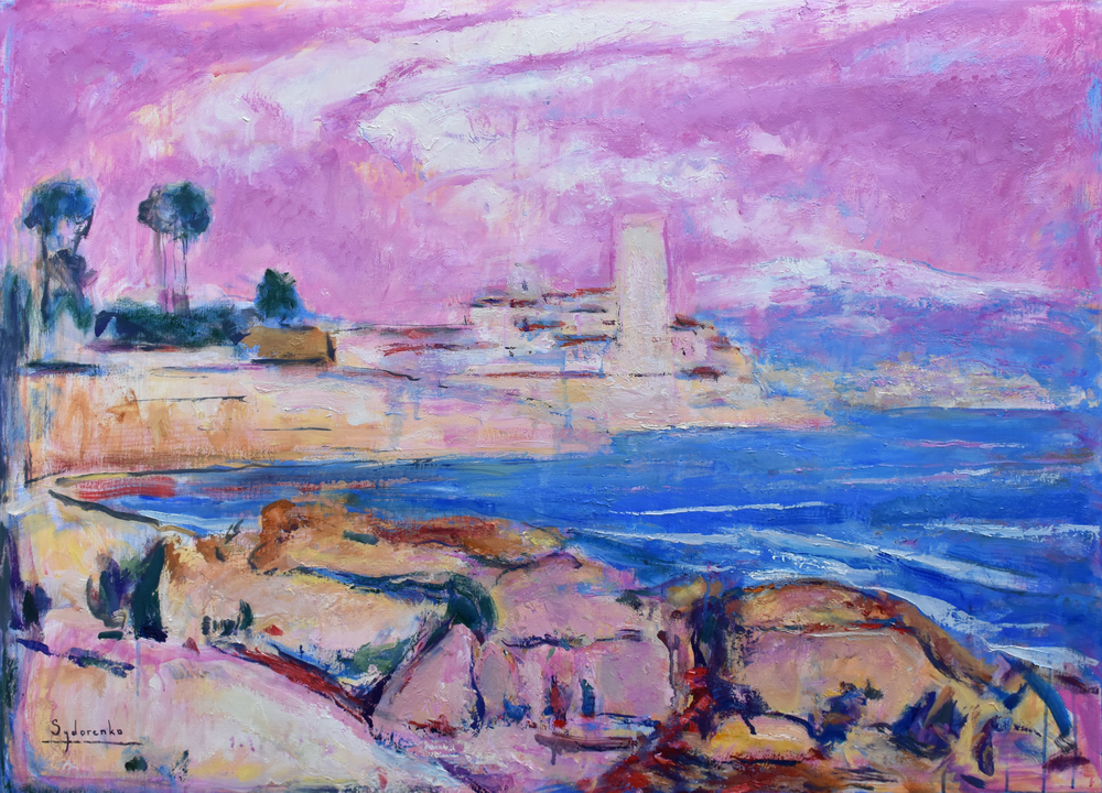 «Antibes», huile sur toile, 116x89 cm, 2024