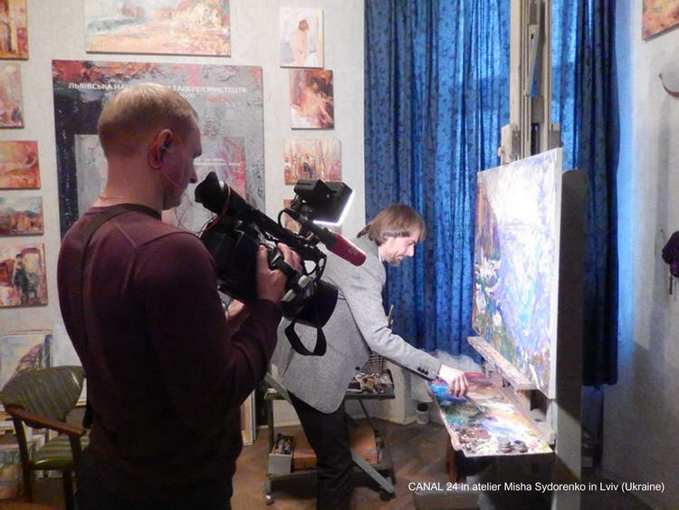 Canal 24 fait un reportage au sujet de l’ancien atelier à Lviv en Ukraine