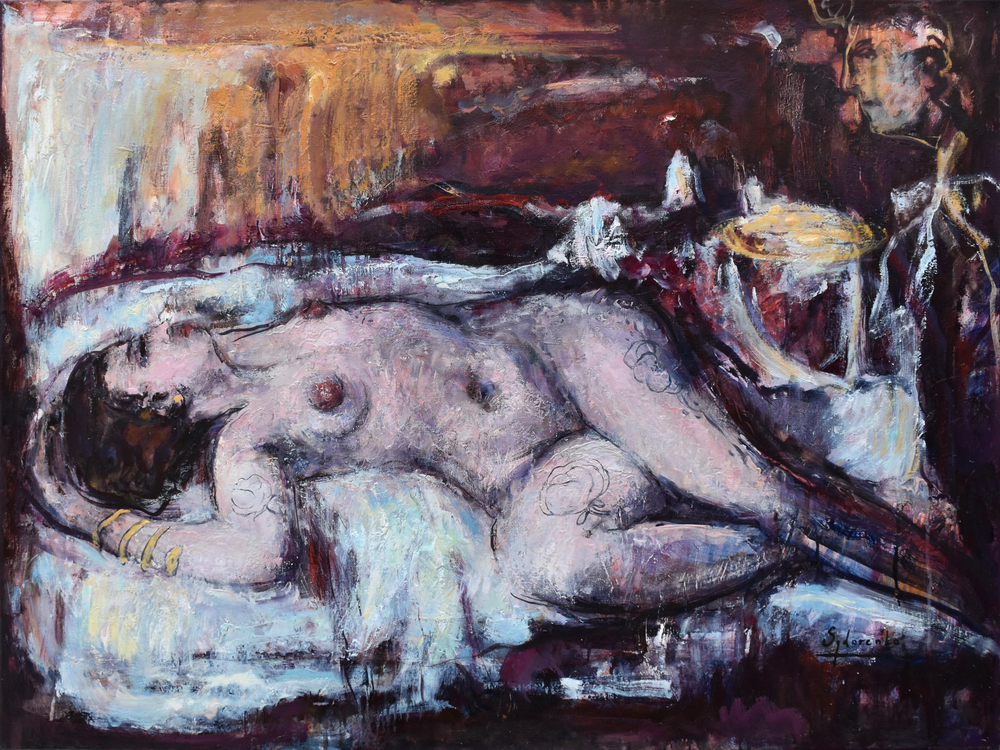 «Danaé», huile sur toile, 116x89 cm, 2024