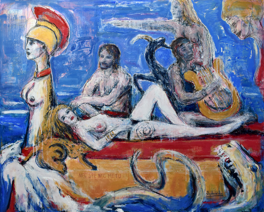«Argonautes», huile sur toile, 140x120 cm, 2025